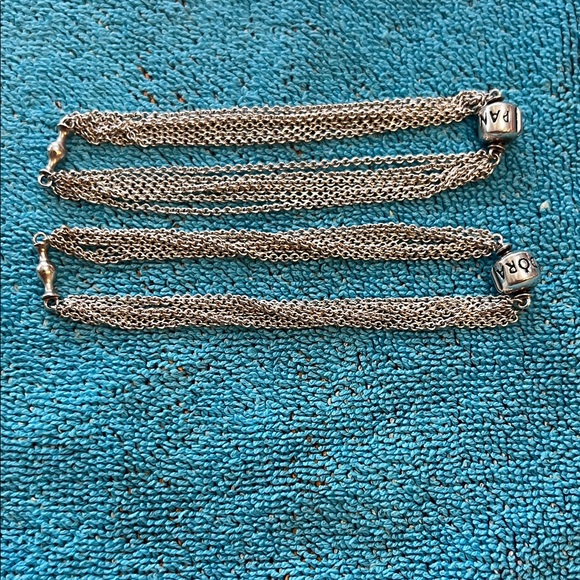 Pandora Jewelry - Pandora Multi Strand Mesh One Station Clip “Capture” Bracelet